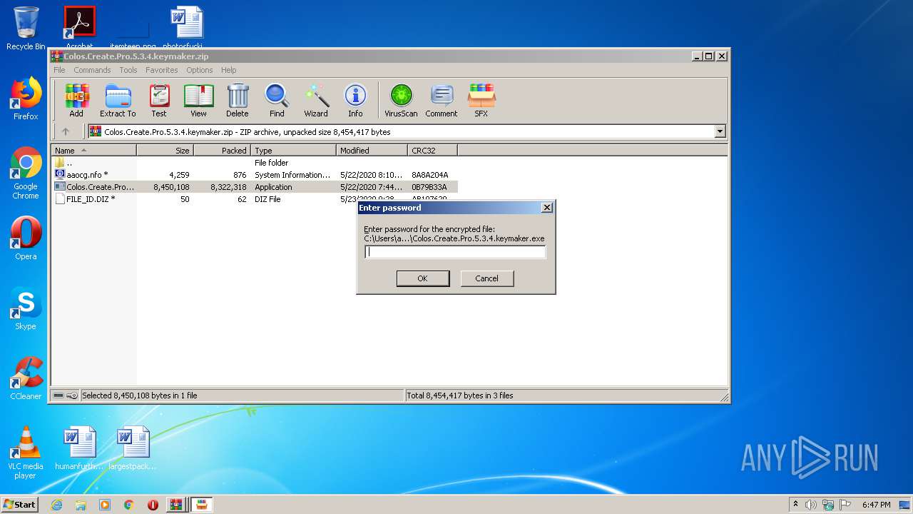Malware analysis Colos.Create.Pro.5.3.4.keymaker.zip Malicious activity ...