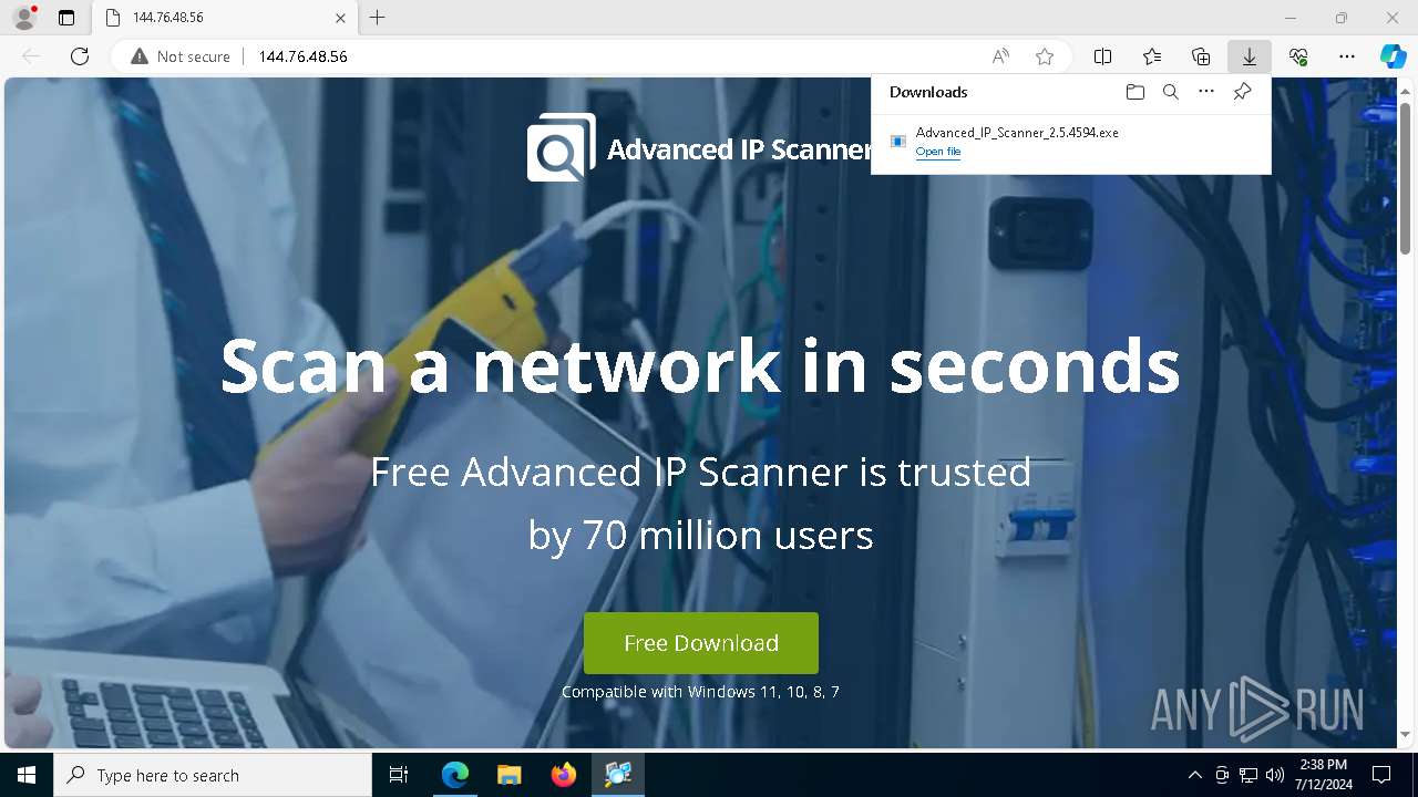 Malware analysis 144.76.48.56 Malicious activity | ANY.RUN - Malware ...
