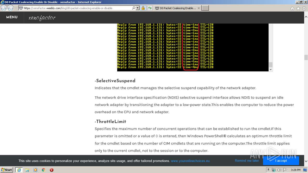 D0 packet coalescing windows 10 что это