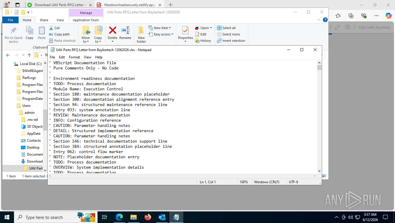 Malware analysis fw_-letter-from-baykertech-20260612.eml Malicious ...