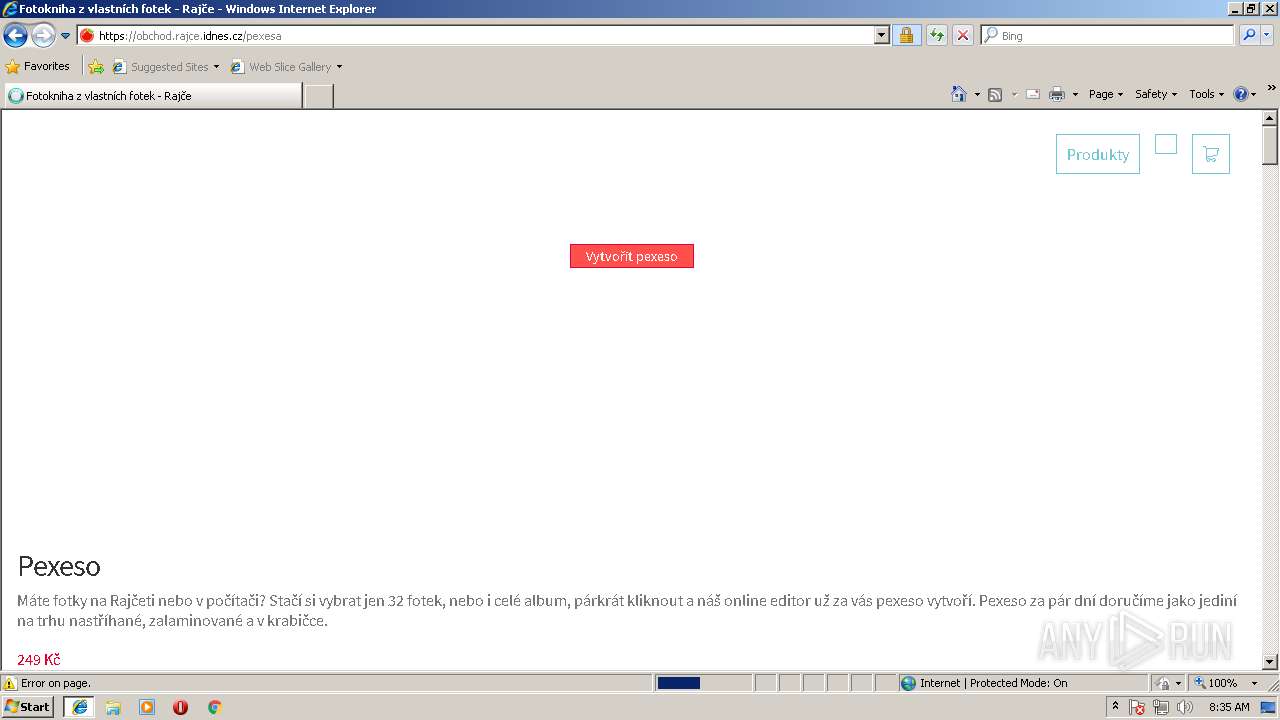 idnes rajce butt Malware analysis http://rajce.idnes.cz Malicious activity | ANY.RUN -  Malware Sandbox Online