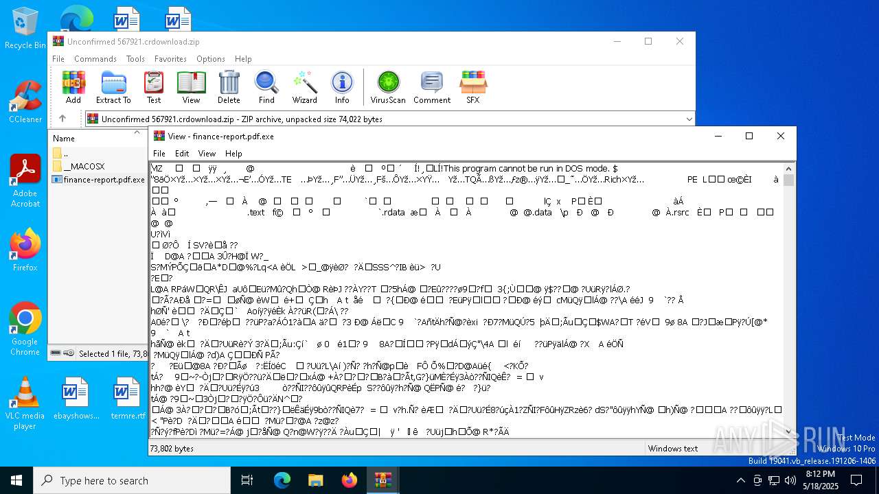 Malware analysis Unconfirmed 567921.crdownload Malicious