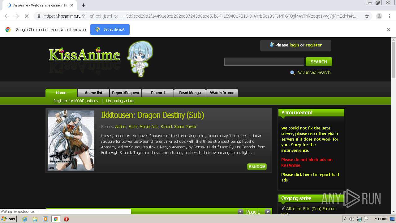 Kissanime Suspicious Website - Easy removal steps (updated)