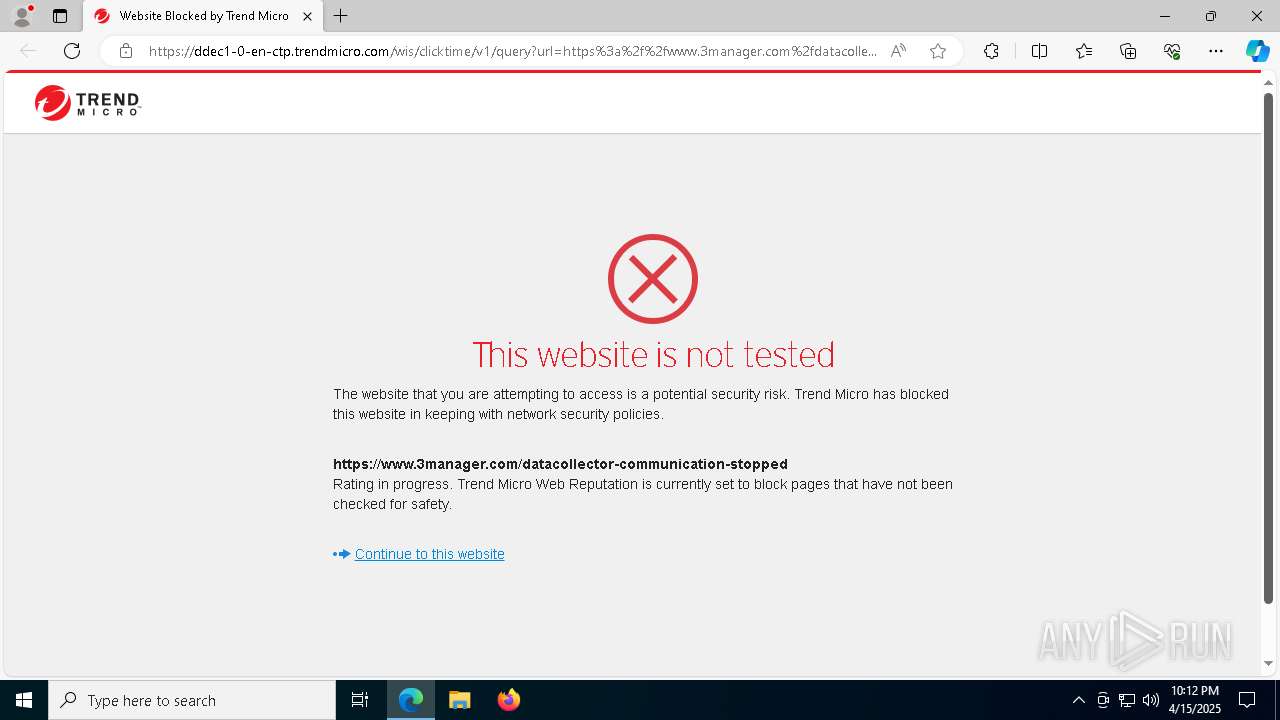 Malware analysis https://ddec1-0-en-ctp.trendmicro.com:443/wis ...