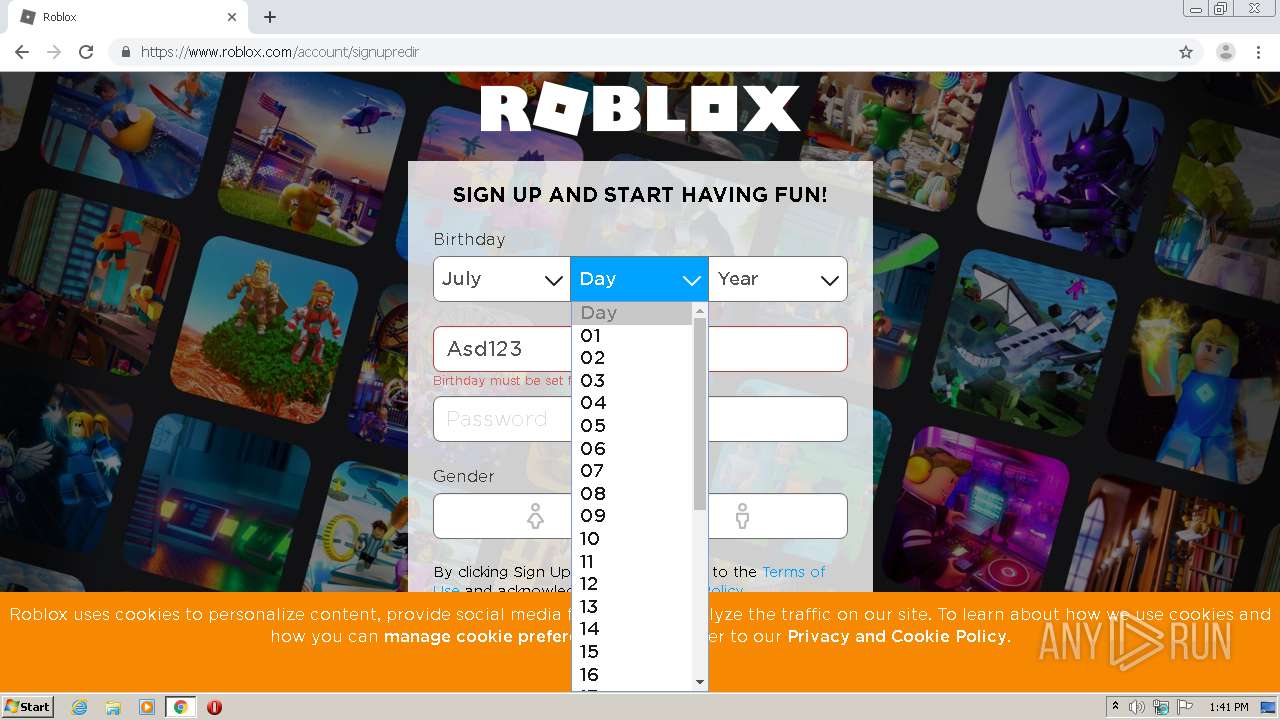 Https Web Roblox Com Games Any Run Free Malware Sandbox Online - signing up roblox web