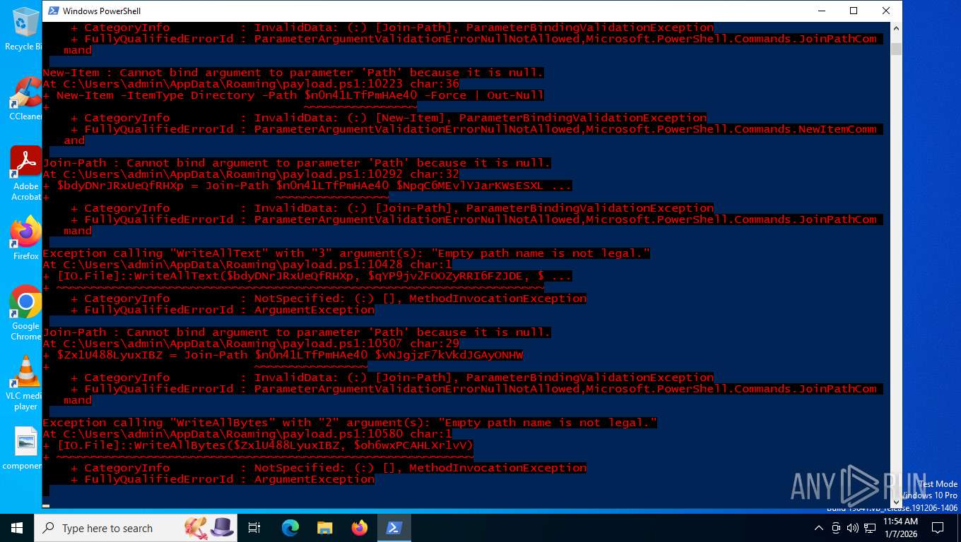 Malware analysis payload.ps1 Malicious activity | ANY.RUN - Malware ...