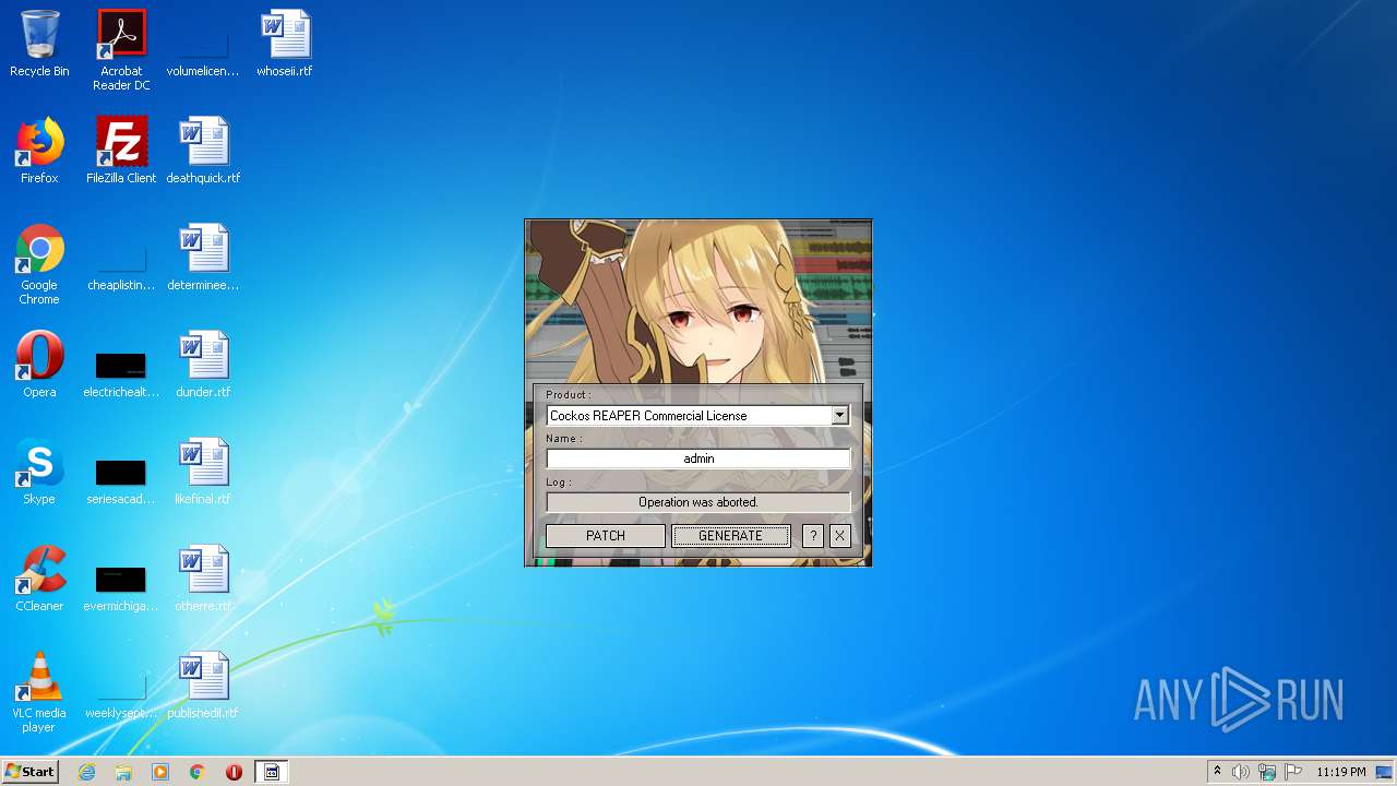 Malware analysis REAPER_KeyGen.exe Malicious activity | ANY.RUN ...
