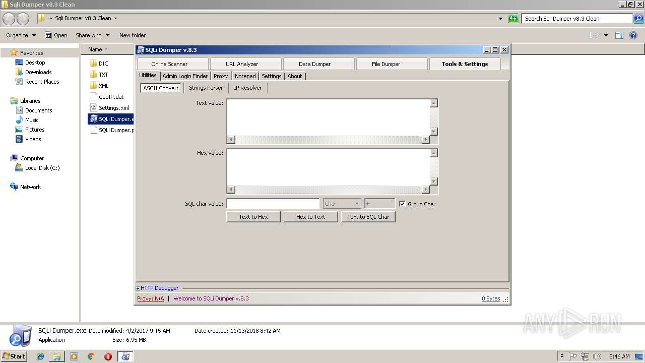 Analysis Sqli Dumper V8.3 Clean.Zip (MD5.