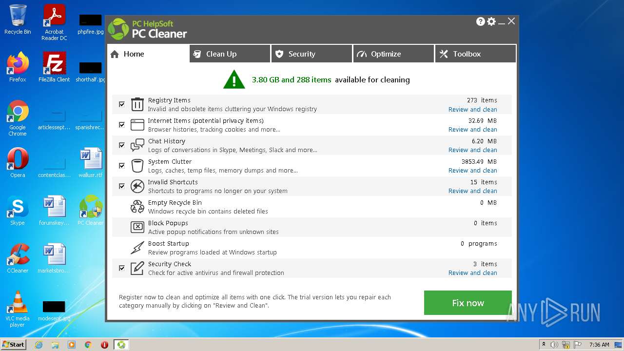 Malware Analysis C:\Users\Admin\Downloads\PC_Cleaner.Exe Malicious.