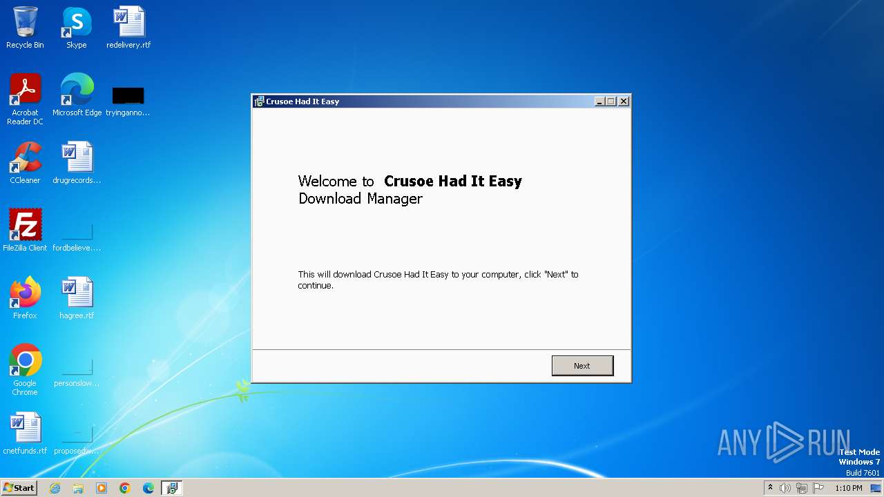 Malware analysis Crusoe Had It Easy_si-UQh1.exe Malicious activity |  ANY.RUN - Malware Sandbox Online