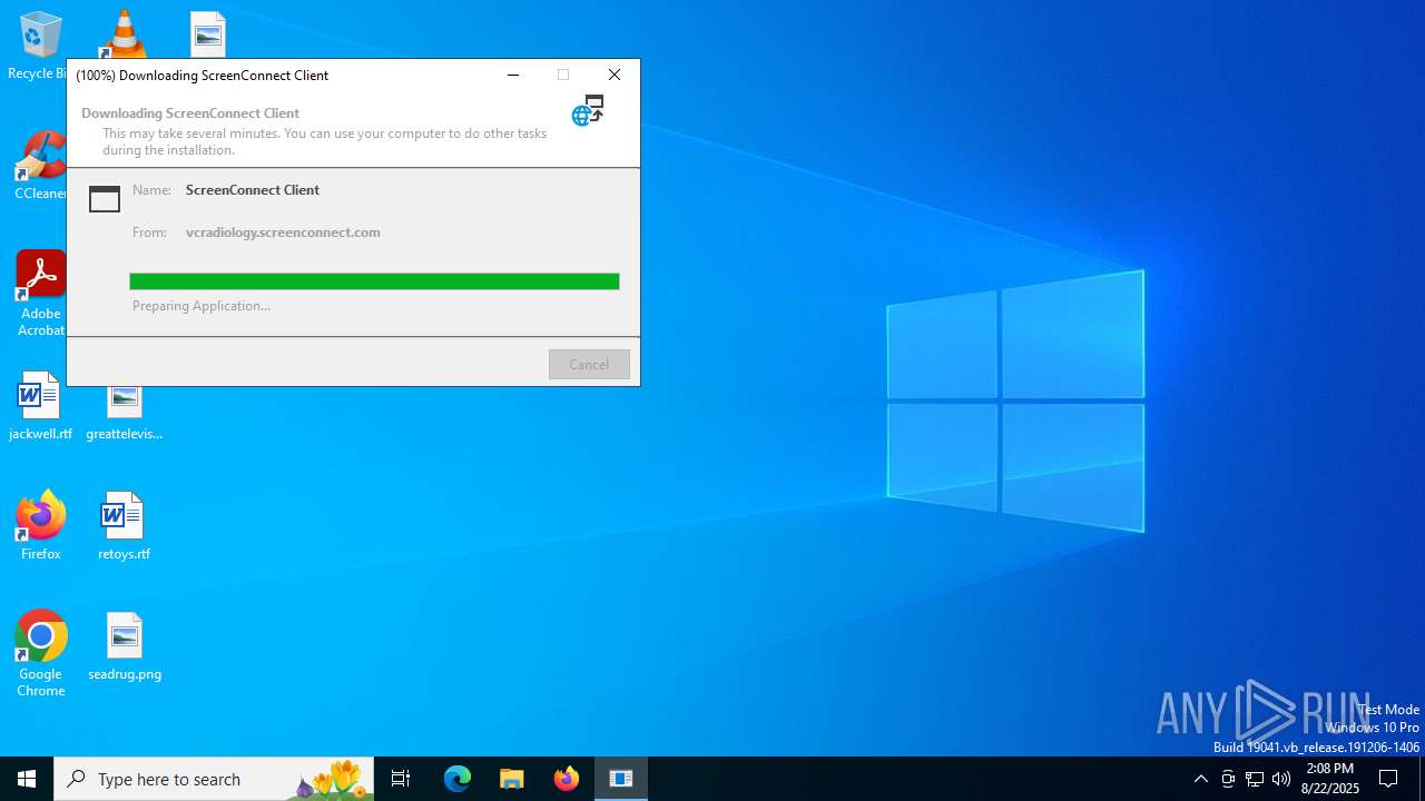 Analysis ScreenConnect.Client.exe (MD5 ...