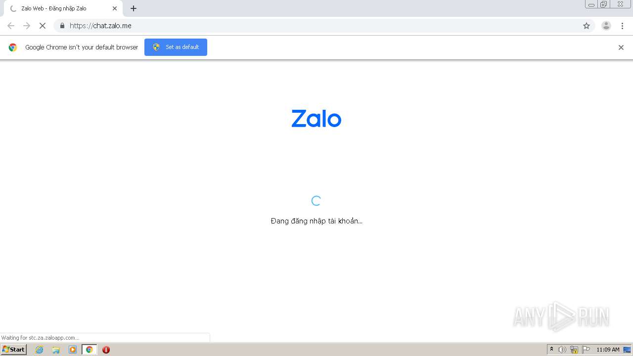 Http Chat Zalo Me Interactive Analysis Any Run
