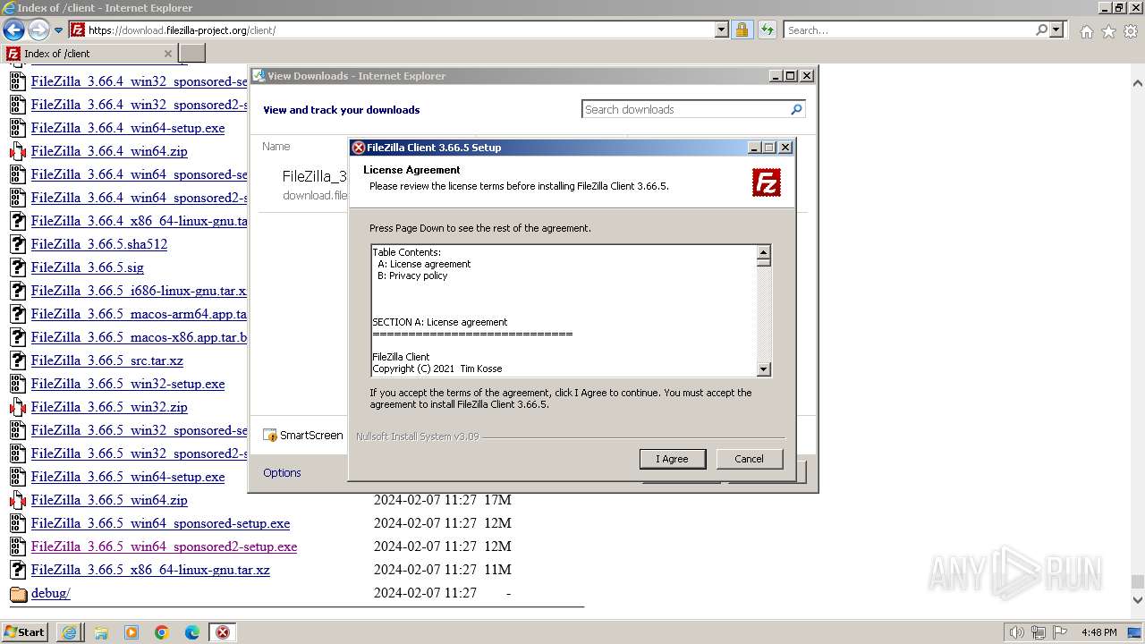 Malware analysis https download filezilla project client