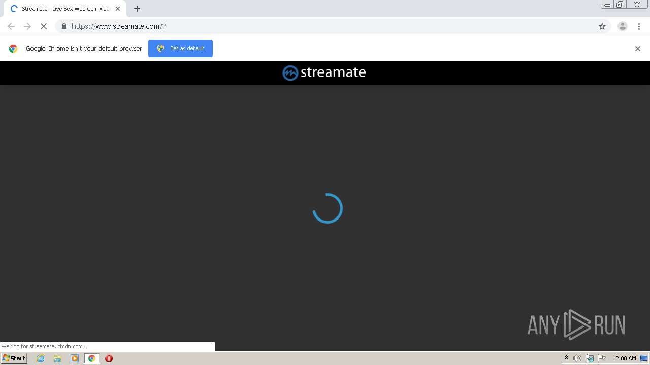Malware analysis https://www.streamate.com Malicious activity | ANY.RUN -  Malware Sandbox Online