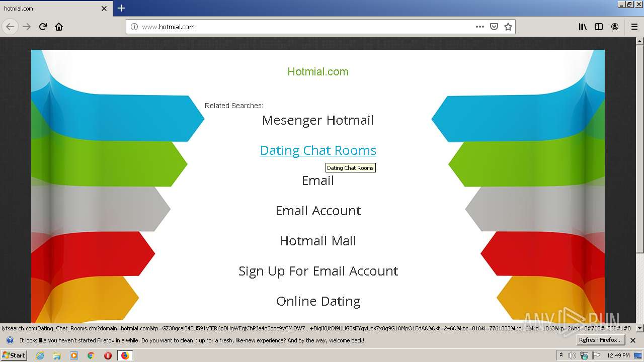 Http Www Hotmial Com Any Run Free Malware Sandbox Online