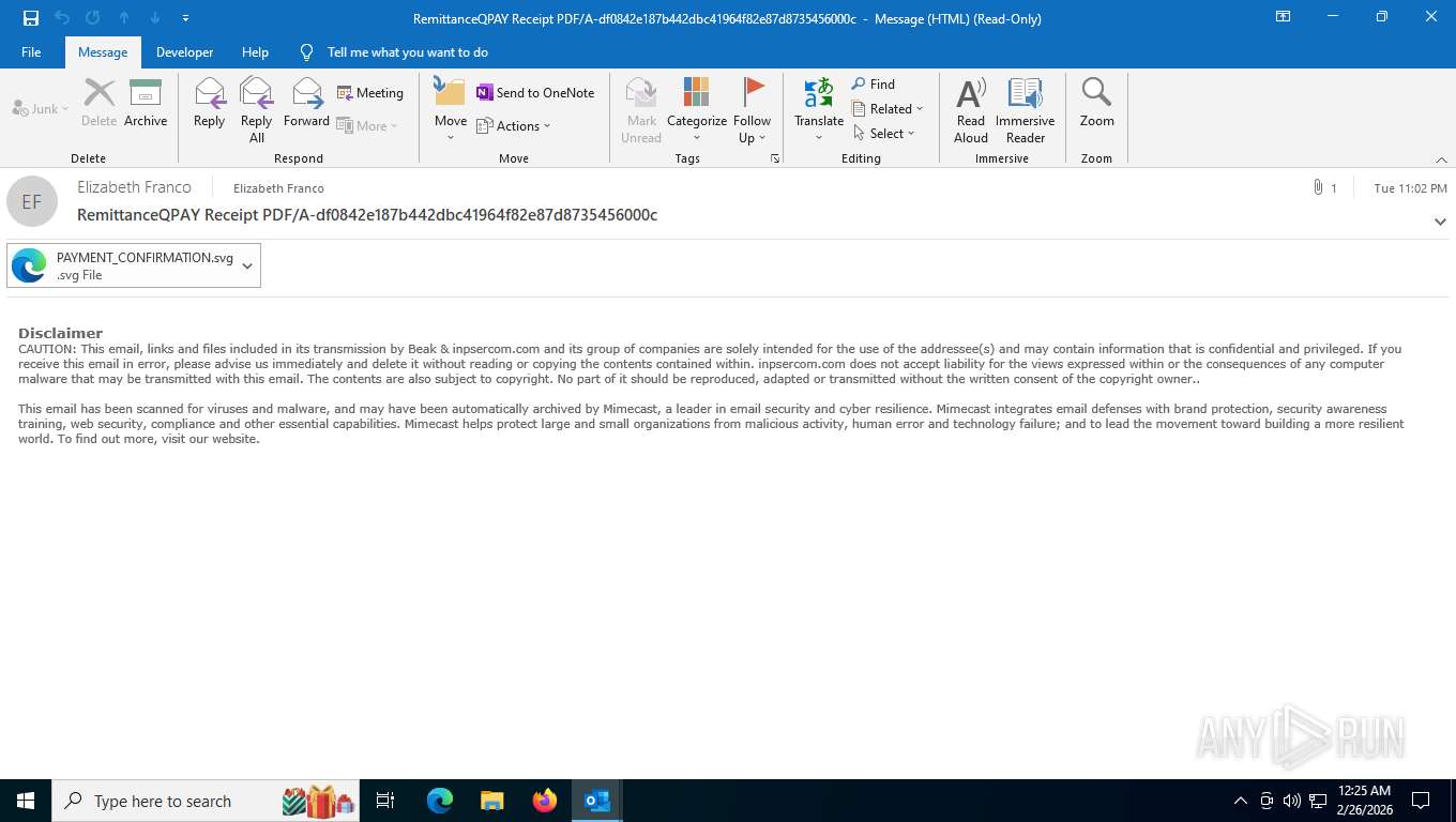Malware analysis demo-sample.msg Malicious activity | ANY.RUN - Malware ...