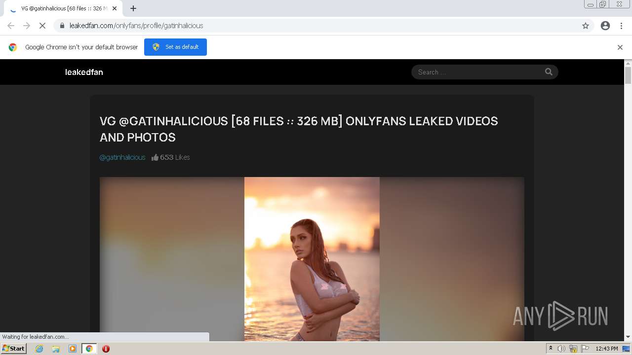 Malware analysis https://leakedfan.com/onlyfans/profile/gatinhalicious  Malicious activity | ANY.RUN - Malware Sandbox Online
