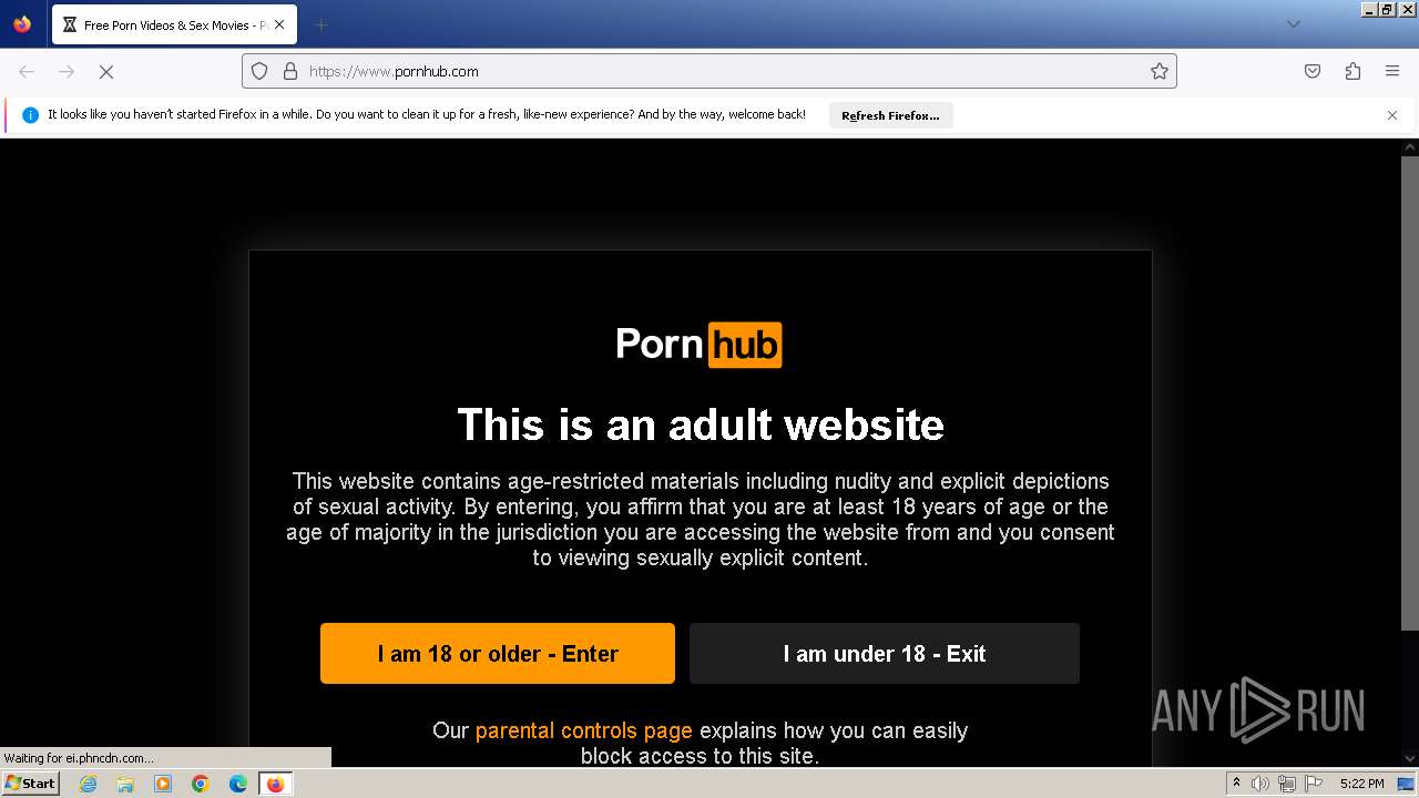 Malware analysis pornhub.com Malicious activity | ANY.RUN - Malware Sandbox  Online