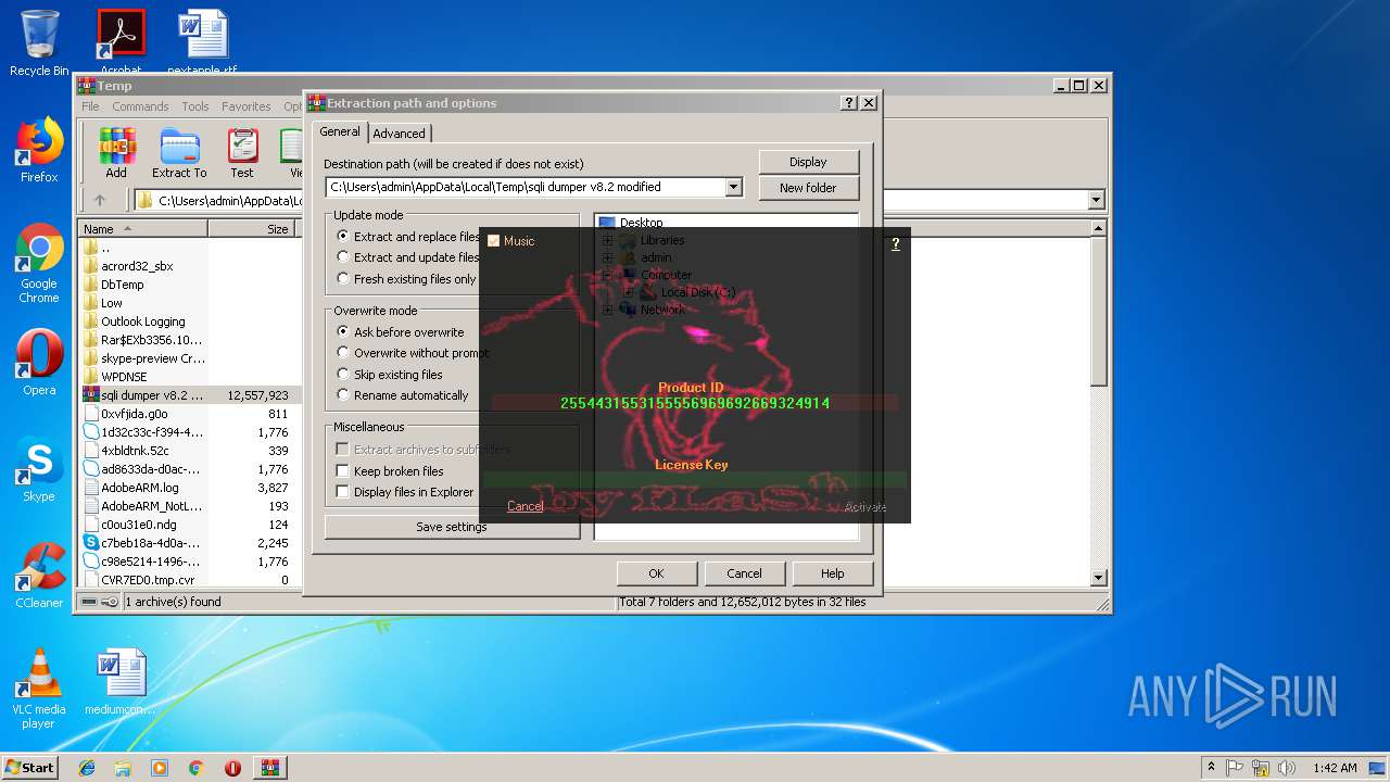 Malware Analysis Sqli Dumper V8.2 Modified.Rar Malicious Activity.