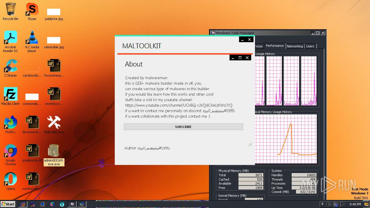 Malware analysis Maltoolkit.exe Malicious activity | ANY.RUN - Malware ...