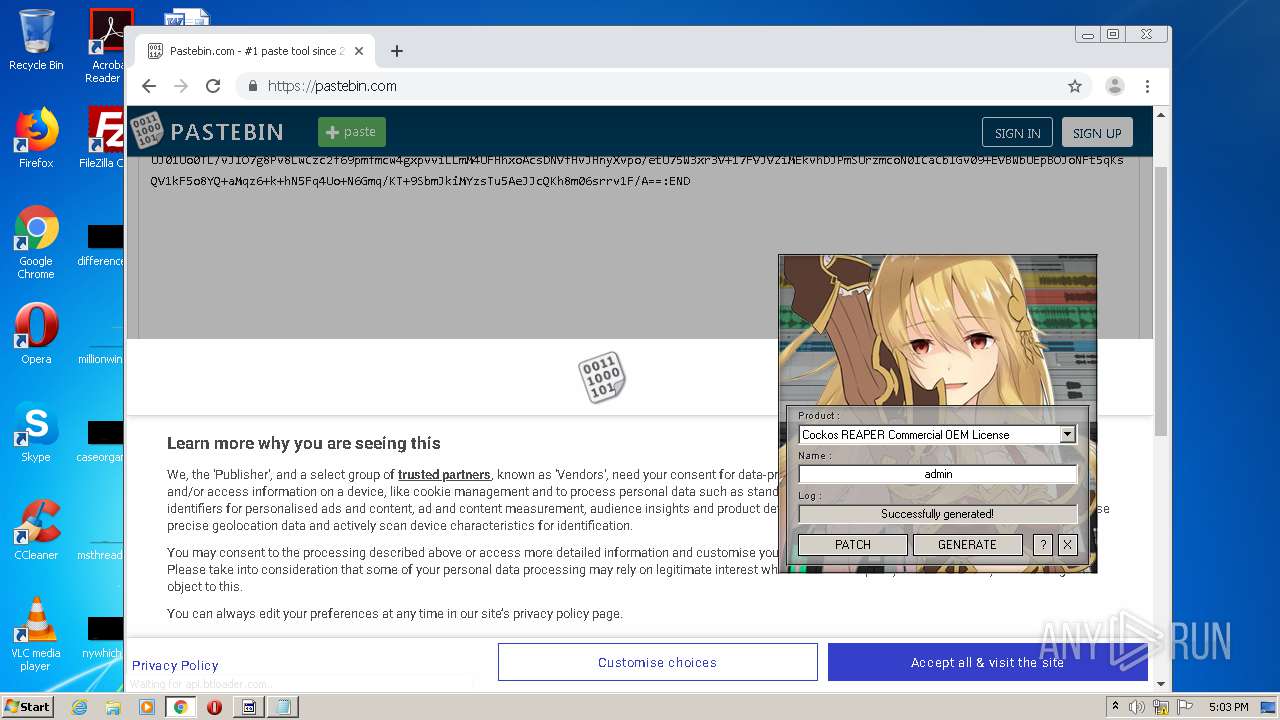Malware analysis REAPER_KeyGen.exe Malicious activity | ANY.RUN ...