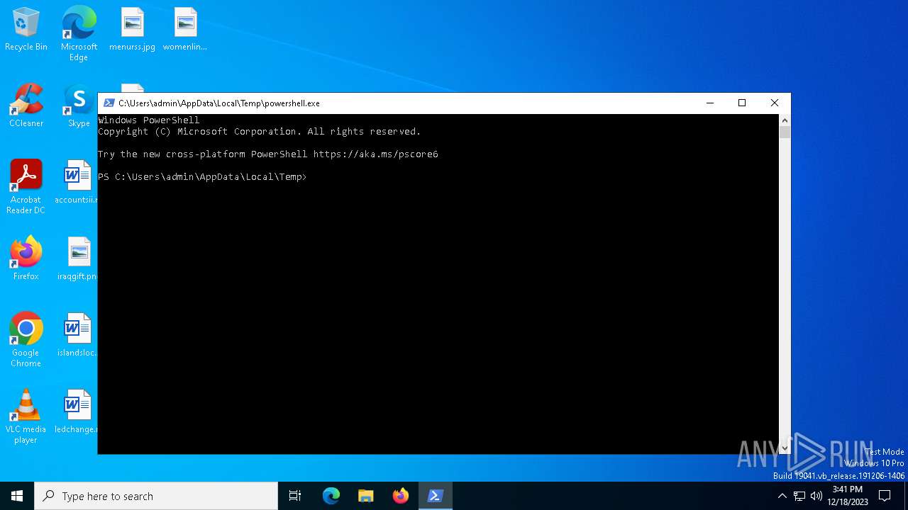 Malware analysis powershell.exe Malicious activity | ANY.RUN - Malware ...