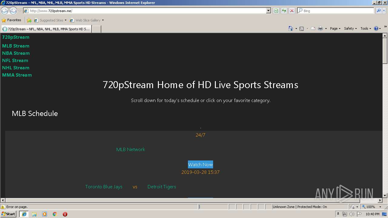 live 720pstream mlb