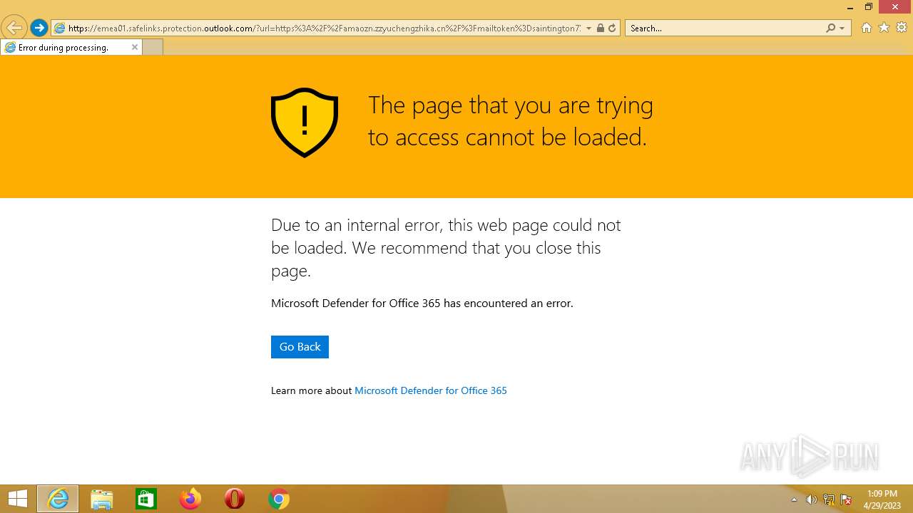 Malware analysis https://emea01.safelinks.protection.outlook.com/?url ...