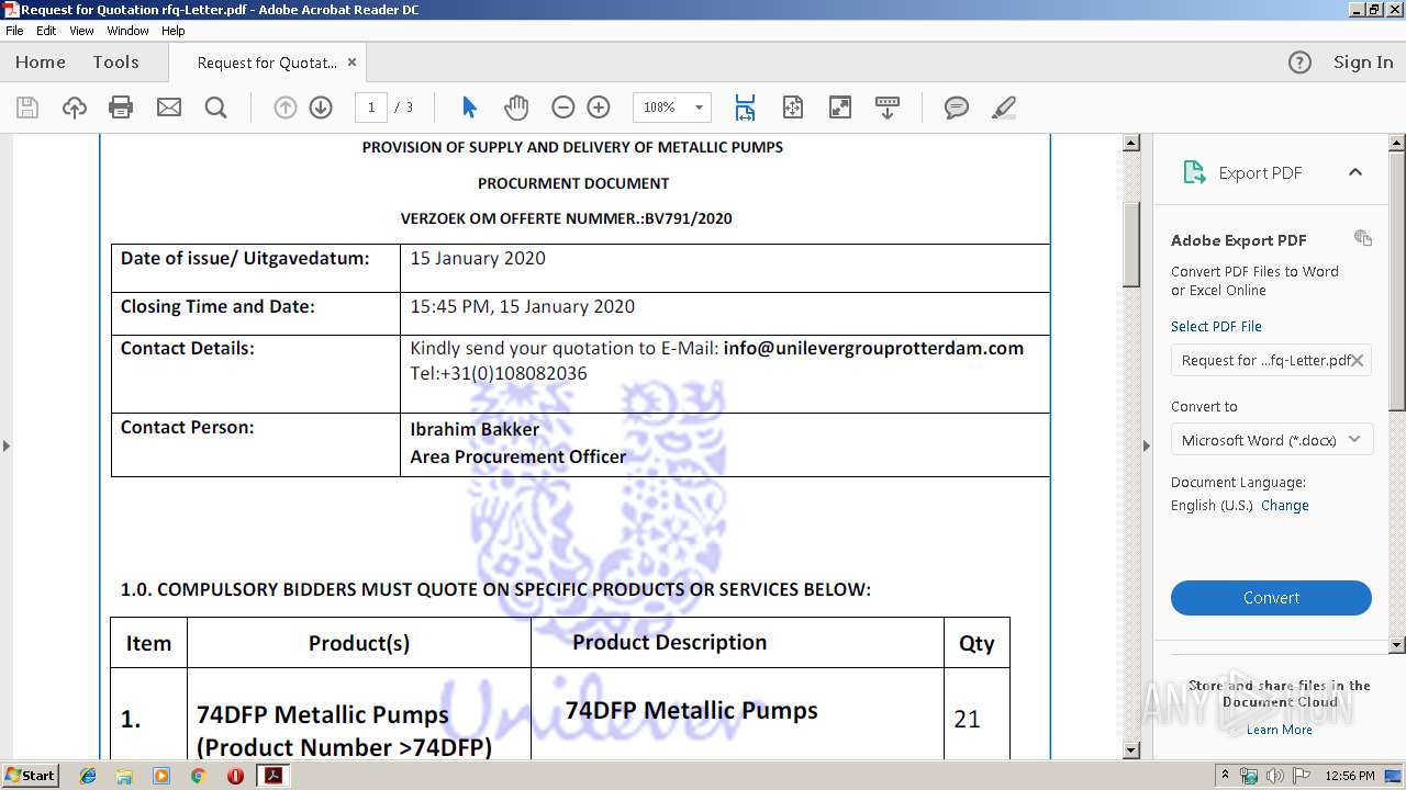 74dfp metallic pump price