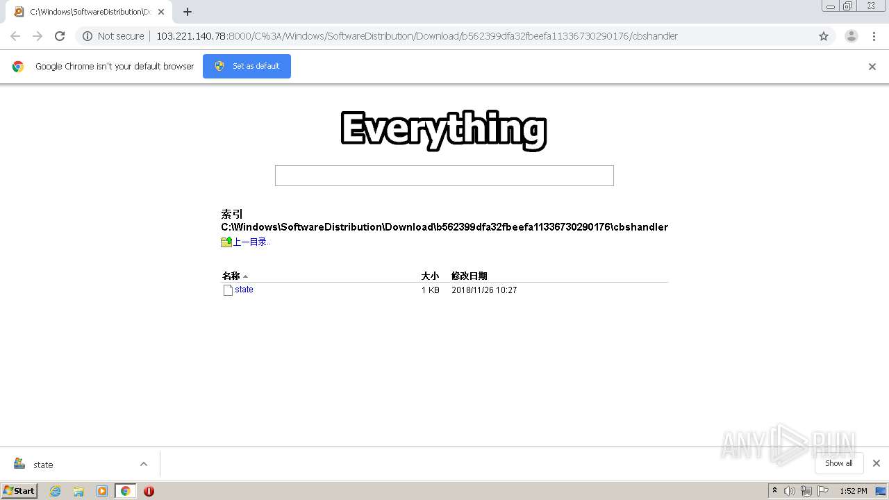 Analysis http://103.221.140.78:8000/C%3A/Windows/SoftwareDistribution ...