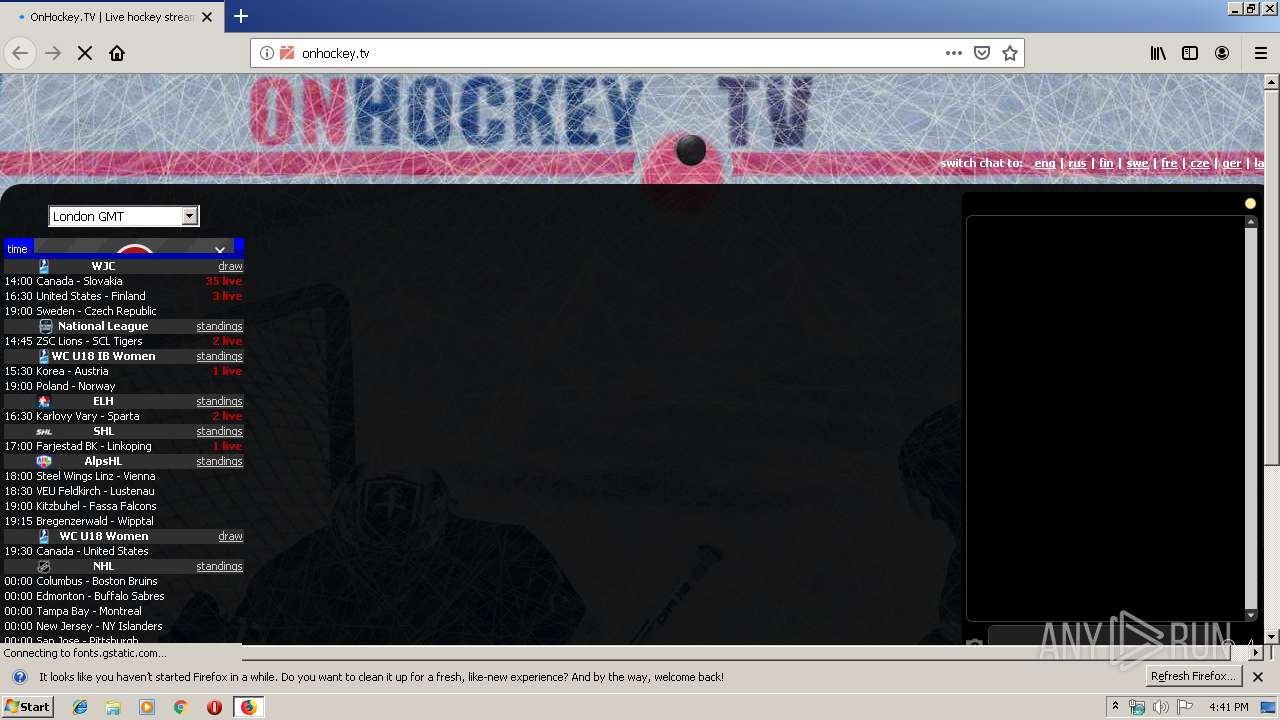 onhockey tv live hockey streams