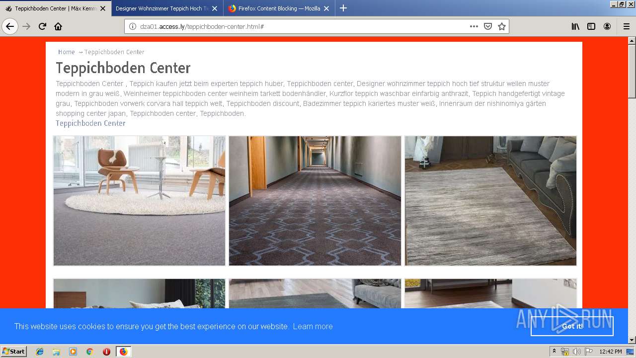 Http Dza01 Access Ly Teppichboden Center Html Any Run Free Malware Sandbox Online