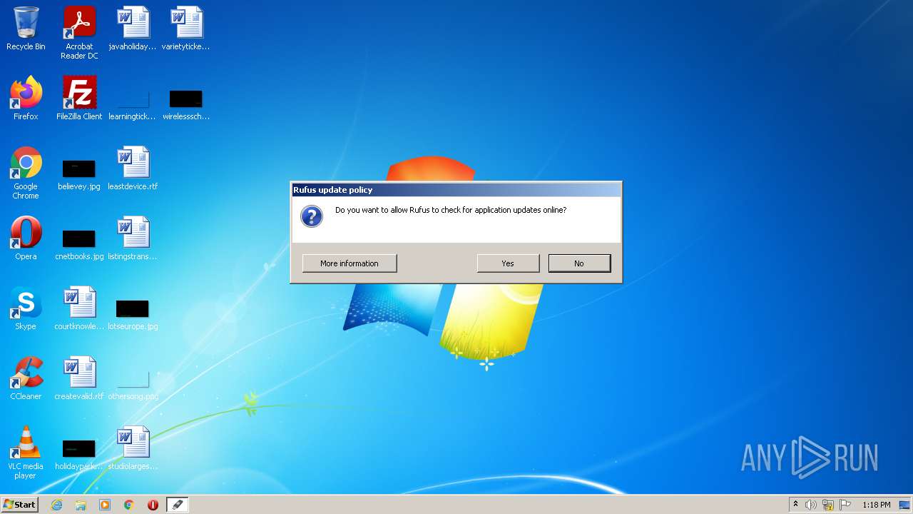 Malware analysis rufus3.19p.exe Malicious activity ANY.RUN Malware