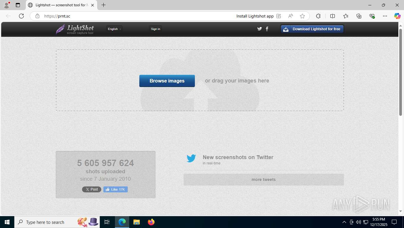Malware analysis prntscr.com Malicious activity | ANY.RUN - Malware ...