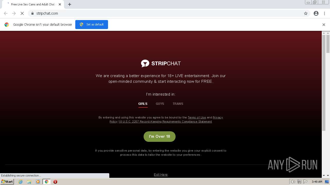 Malware analysis https://stripchat.com Malicious activity | ANY.RUN -  Malware Sandbox Online