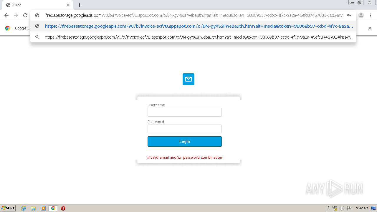 Firebasestorage Googleapis Com V0 B Invoice Ecf78 Appspot Com O Bn Gy 2fwebauth Htm Alt Media Token b37 Ccbd 4f7c 9a2a 45efc Any Run Free Malware Sandbox Online