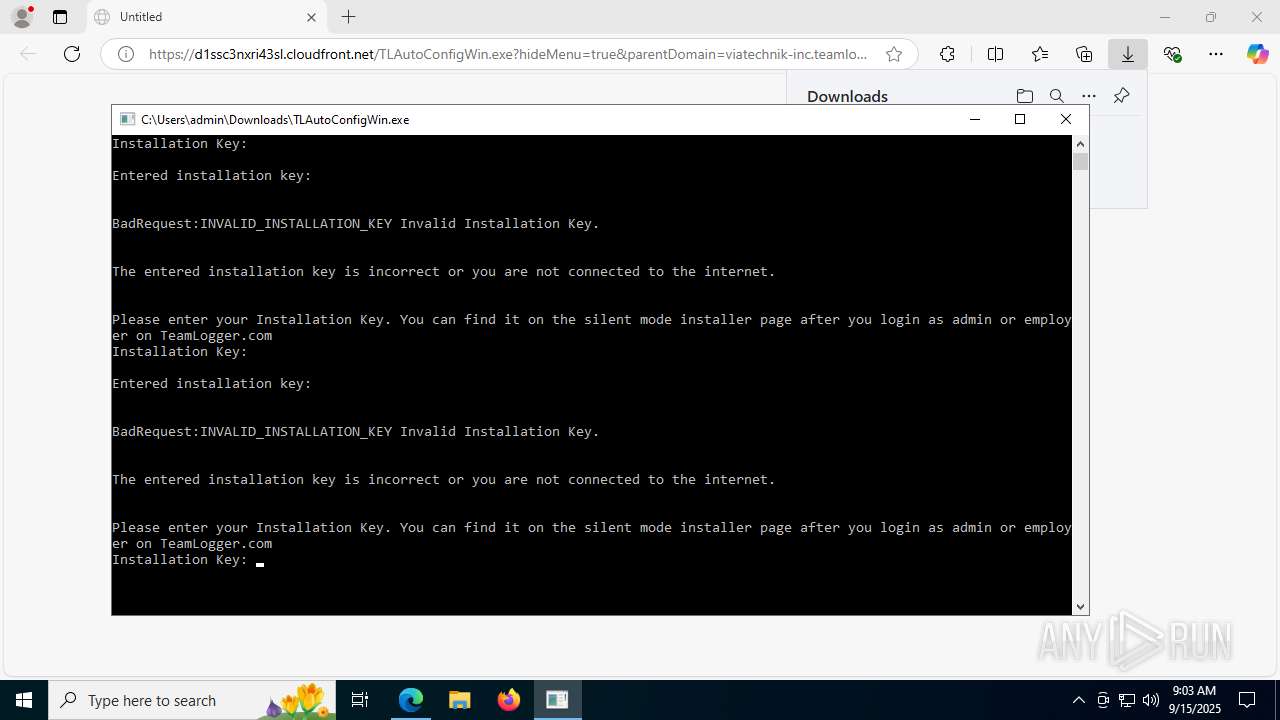 Malware analysis https://d1ssc3nxri43sl.cloudfront.net/TLAutoConfigWin ...