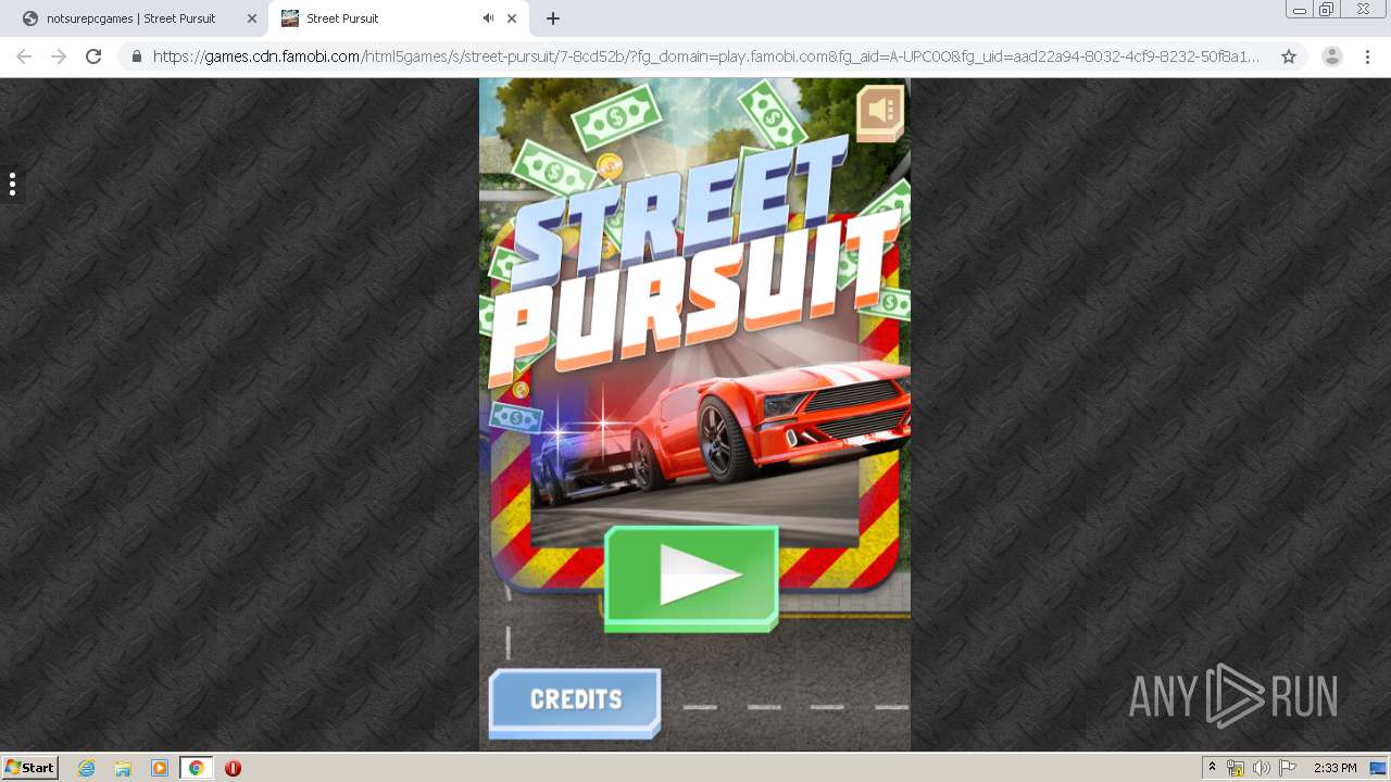 http://www.notsurepcgames.com | ANY.RUN - Free Malware Sandbox Online