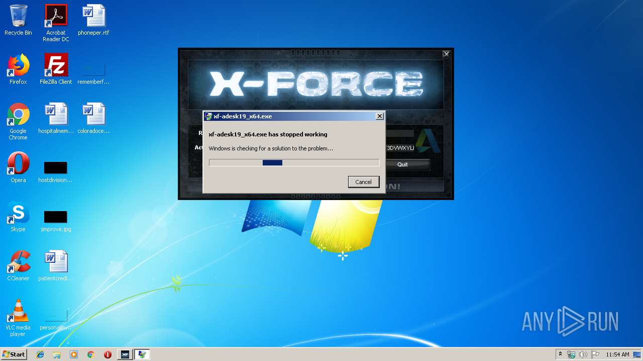 Analysis xfadesk19_x64.exe (MD5 D7E19A629E102152CCB6EB2307DB8523) No