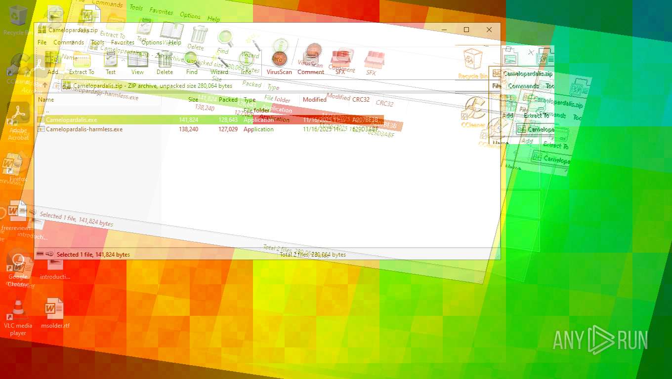 Malware analysis Camelopardalis.zip Malicious activity | ANY.RUN ...