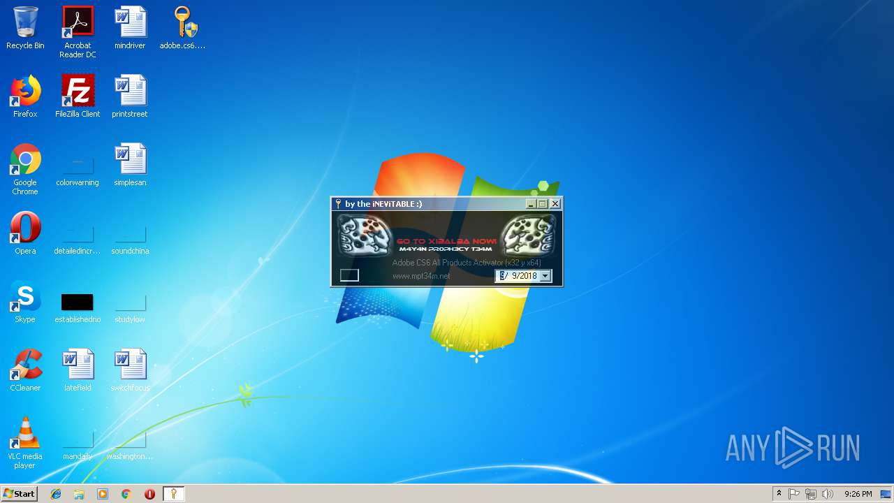 Malware analysis adobe.cs6.all.products.activator.(x32.y.x64 Malware analysis adobe.cs6.all.products.activator.(x32.y.x64