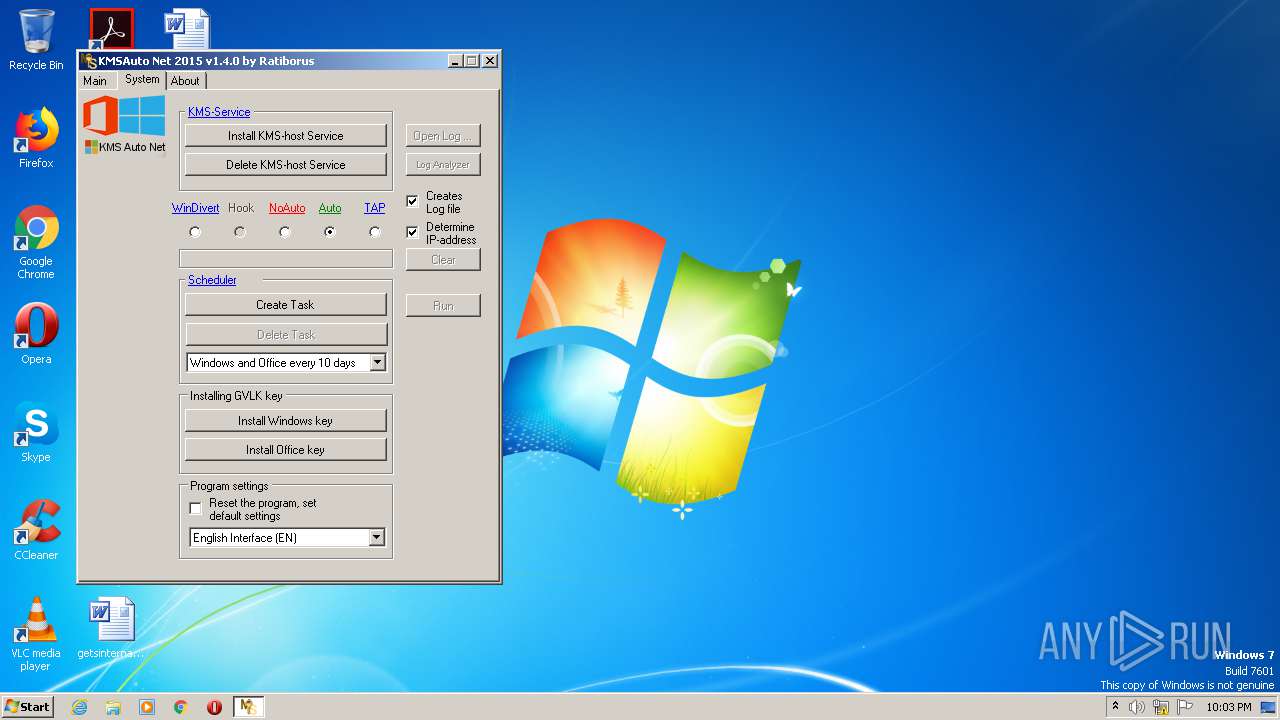 Malware analysis KMSAuto.exe Malicious activity | ANY.RUN - Malware Sandbox  Online