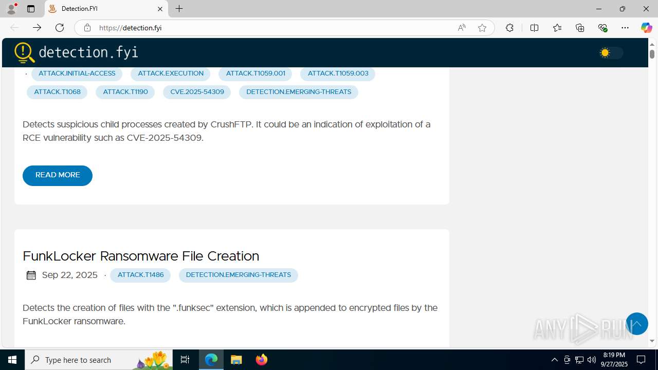 Malware analysis https://detection.fyi/ Malicious activity | ANY.RUN ...