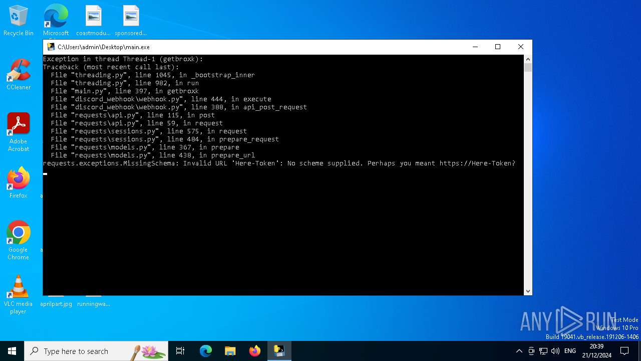 Malware analysis main.exe Malicious activity | ANY.RUN - Malware ...