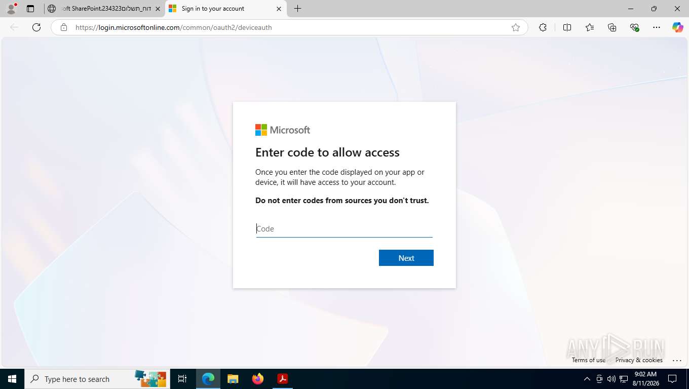 Malware analysis דוח_תשלום.pdf Malicious activity | ANY.RUN - Malware ...
