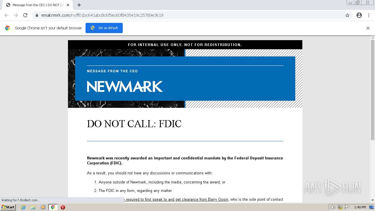 Malware analysis https://nam11.safelinks.protection.outlook.com/?url ...