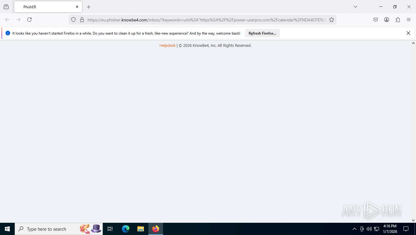 Malware analysis https://eu.phisher.knowbe4.com/inbox/?keywords=urls%3A ...