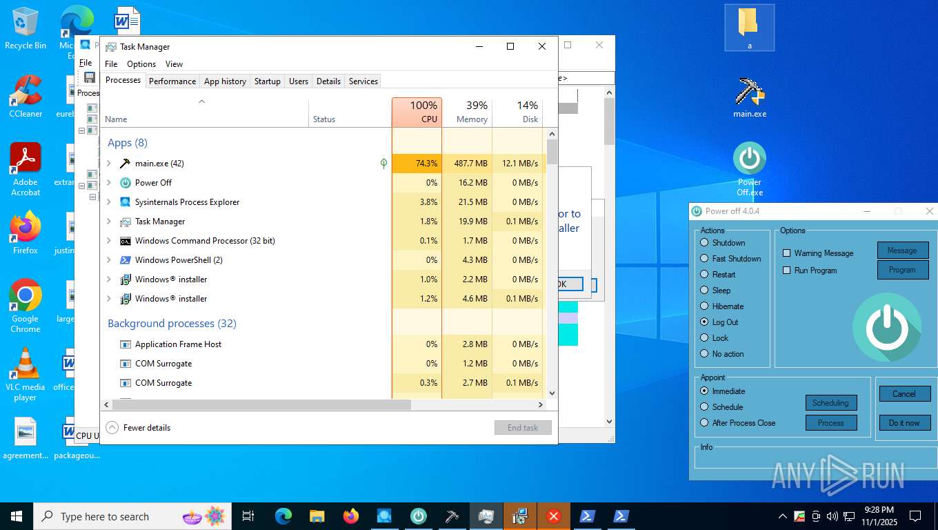 Analysis Main.exe poweroffkill.zip (MD5 ...