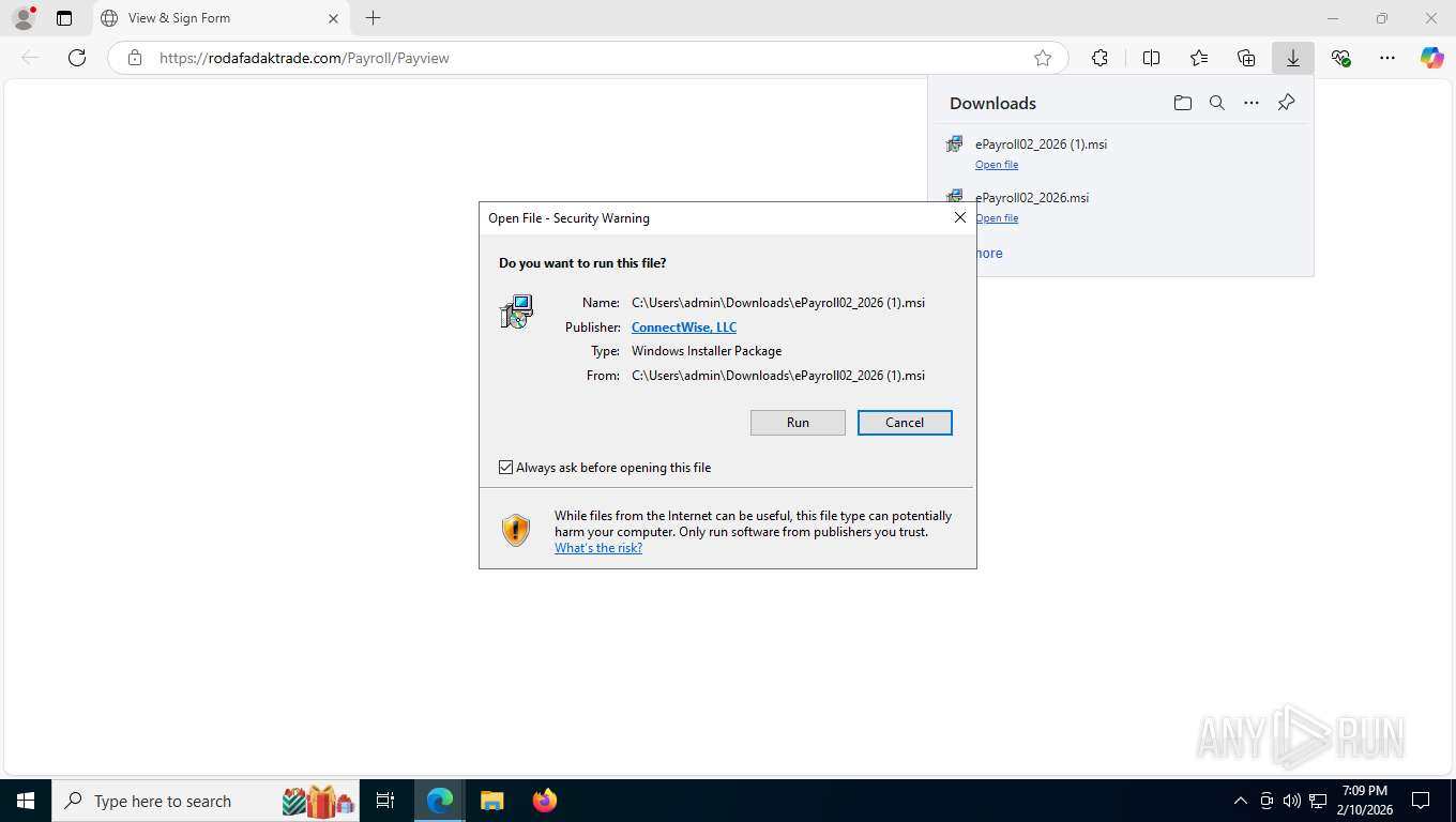 Malware analysis https://login.microsoftonline.com/common/oauth2/v2.0 ...