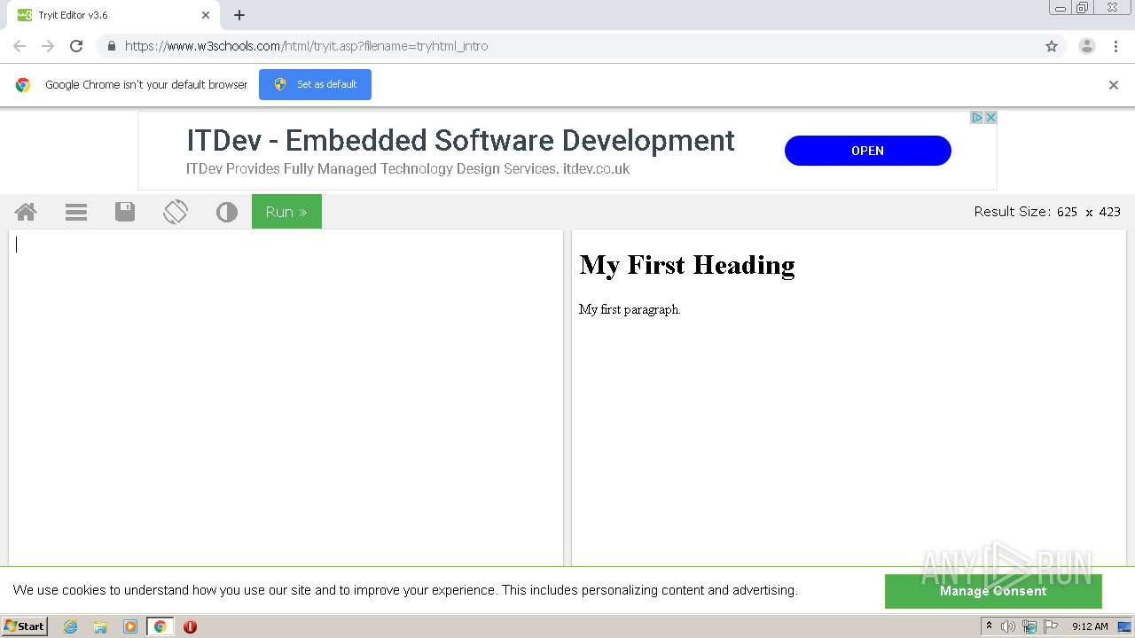 https://www.w3schools.com/html/tryit.asp?filename=tryhtml_intro -  Interactive analysis - ANY.RUN